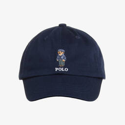 Ralph Lauren-قبعة بولو بير قطن لون كحلي | Childrensalon