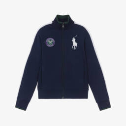 Boys Blue Wimbledon Collection Zip-Up Top