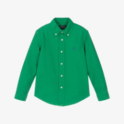 Ralph Lauren-Boys Blue & Green Cotton Sweatshirt | Childrensalon