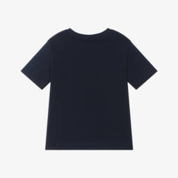 Ralph Lauren-Футболка синяя хлопковая для мальчиков | Childrensalon