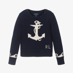 ♪*¥様 RRL ANCHOR SWEATER RRL RALPH LAUREN ANCHOR KNIT SWEATER MEN MULTICOLOR MATERIAL