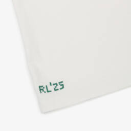 Ralph Lauren-Girls Ivory Cotton Polo Bear T-Shirt | Childrensalon