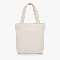 Ralph Lauren-Girls Ivory School Polo Bear Tote Bag (32cm) | Childrensalon