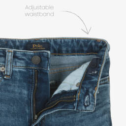 Ralph Lauren-جينز دنيم لون أزرق للبنات | Childrensalon