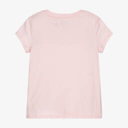 Ralph Lauren-Girls Pink Cotton T-Shirt | Childrensalon