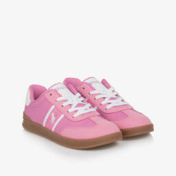 Molo-Girls Pastel Orange Cotton Knit Cardigan | Childrensalon