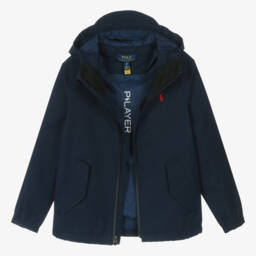 Ralph Lauren-جاكيت P-Layer بهودي لون كحلي | Childrensalon