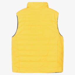 Ralph Lauren-Teen Blue & Yellow P-Layer 2 Reversible Gilet | Childrensalon