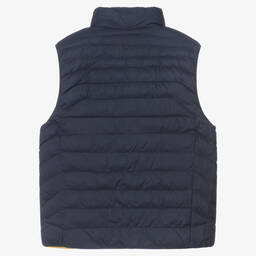 Ralph Lauren-Teen Blue & Yellow P-Layer 2 Reversible Gilet | Childrensalon