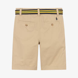 Ralph Lauren-شورت تشينو قطن تويل لون بيج للمراهقين | Childrensalon