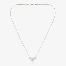Raw Pearls-Цепочка из 9-каратного золота с жемчужинами (36см) | Childrensalon