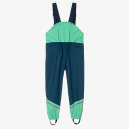 Roarsome-بنطلون واقي من المطر لون أخضر وأزرق للأولاد | Childrensalon