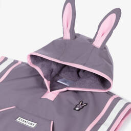 Roarsome-منشفة بونشو "هوب الأرنب" لون رمادي  | Childrensalon
