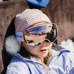 Roarsome-نظارات تزلج مضادة للضباب للفتيات لون زهري للبنات | Childrensalon