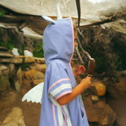 Roarsome-Purple Sparkle The Unicorn Poncho Towel | Childrensalon