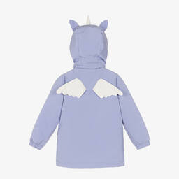 Roarsome-معطف هودي واقي من المطر لون بنفسجي للبنات | Childrensalon