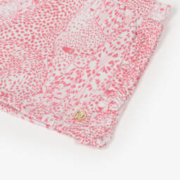 Roberto Cavalli-Girls Pink Cotton Cheetah Print Shorts | Childrensalon