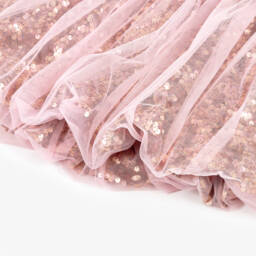 Rock Your Baby-Girls Pink Sequin Tulle Puffball Skirt | Childrensalon