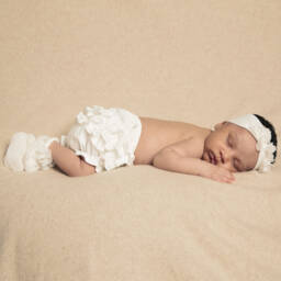 Sarah Louise-Baby Girls Ivory Frilly Pants | Childrensalon