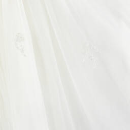 Sarah Louise-Baby Girls Ivory Satin & Tulle Ceremony Gown Set | Childrensalon