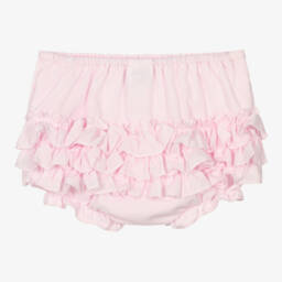 Sarah Louise-Baby Girls Pink Frilly Pants | Childrensalon