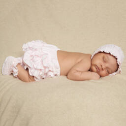 Sarah Louise-Baby Girls Pink Frilly Pants | Childrensalon