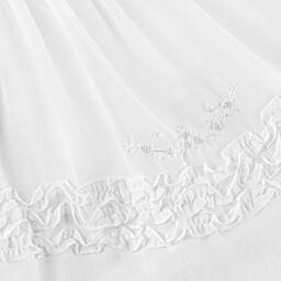 Sarah Louise-Baby Girls White Smocked Dress & Bonnet Set | Childrensalon