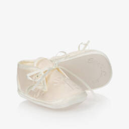 Sarah Louise-Boys Ivory Silk Taffeta Babysuit Set | Childrensalon