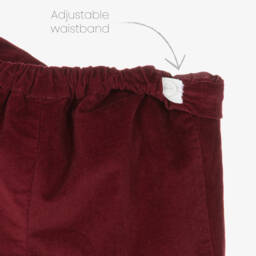 Sarah Louise-Костюм бастер кремово-бордовый из хлопка и бархата для мальчиков | Childrensalon