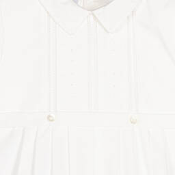 Sarah Louise-Boys Ivory Cotton Babysuit & Hat Set | Childrensalon