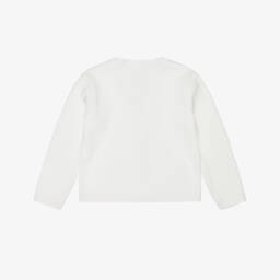 Sarah Louise-كارديغان قطن محبوك لون عاجي للأولاد | Childrensalon