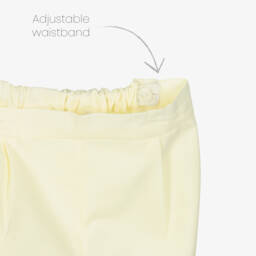 Sarah Louise-Boys White & Yellow Cotton Hand-Smocked Buster Suit | Childrensalon