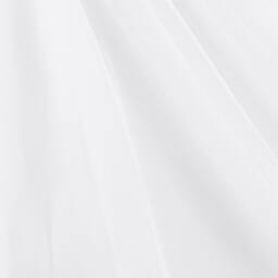 Sarah Louise-فستان أورغانزا مزين بدانتيل لون أبيض | Childrensalon