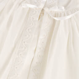 Sarah Louise-طقم ثوب مراسم شيفون وساتان لون عاجي | Childrensalon