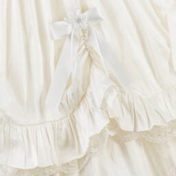 Sarah Louise-Ivory Silk Ceremony Gown Set | Childrensalon