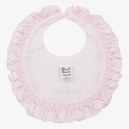 Sarah Louise-Pink Hand-Smocked Baby Bib | Childrensalon