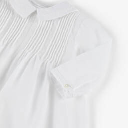 Sarah Louise-White Ceremony Gown & Bonnet | Childrensalon