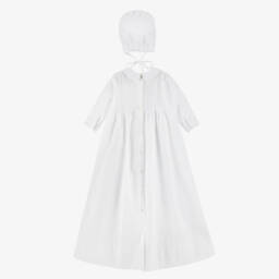 Sarah Louise-White Ceremony Gown & Bonnet | Childrensalon