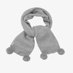 Sätila of Sweden-Grey Belle Knitted Scarf (88cm) | Childrensalon