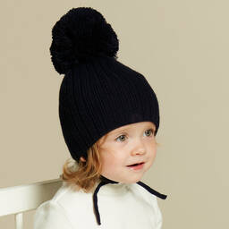 Sätila of Sweden-قبعة بوم بوم أكريليك محبوك لون كحلي | Childrensalon