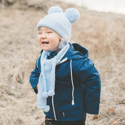 Sätila of Sweden-Pale Blue Belle Knitted Scarf (88cm) | Childrensalon