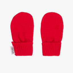 Sätila of Sweden-Red Trixie Knitted Baby Mittens | Childrensalon