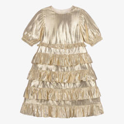 Self-Portrait-Girls Ivory Cotton Knit Sequin Cardigan | Childrensalon