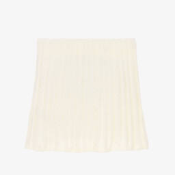 Self-Portrait-Girls Ivory Cable Wool Knit Skirt | Childrensalon