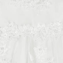 Sevva-طقم فستان وقبعة للمناسبات لون عاجي للمولودات | Childrensalon