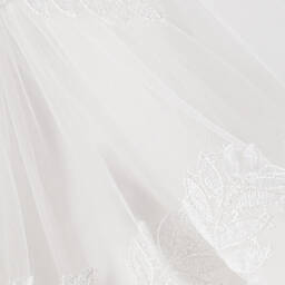 Sevva-فستان أطفال بناتي تول برّاق لون عاجي فاتح | Childrensalon