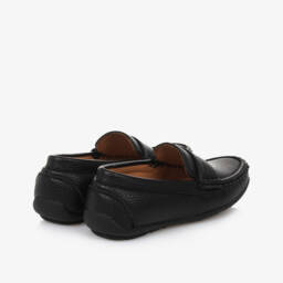 Sevva-Boys Black Faux Leather Loafers | Childrensalon