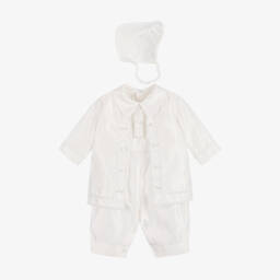 Sevva-Boys White Ceremony Babysuit Set | Childrensalon