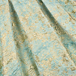 Sevva-Girls Blue Satin & Brocade Dress Set | Childrensalon