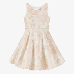 Sevva-فستان بروكاد لون ذهبي | Childrensalon